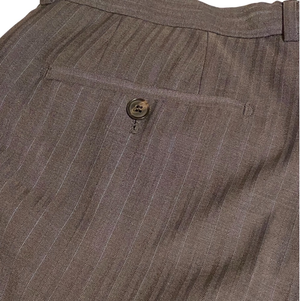 Men’s Boss Hugo Boss Pants Pasini / Movie 1 Suit 44L Gray Blue Herringbone - Picture 5 of 9